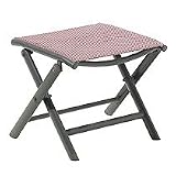 Produkt-Bild: greemotion 427633 Fu&szlig;hocker Faro, Alu, promo grau - bordo/taupe