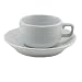 Kitchen & Housewares : BIA Cordon Bleu Bistro Espresso Cup and Saucer, Set of 4, White