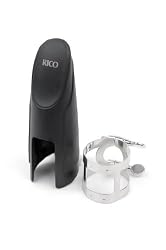 Rico Ligature & Cap, Tenor Sax for Hard Rubber Mouthpieces, Nickel Plated