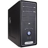 12-Bay ATX Computer Case with 300W Power Supply (Black)