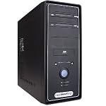 12-Bay ATX Computer Case with 300W Power Supply (Black)
