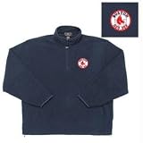 Boston Red Sox MLB Glacier Fleece Pullover Sweatshirt (Navy Blue) (2X-Large)