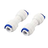 uxcell クイックアダプター　ウォーターサーバー　6.7mm 　ホワイト　２個入り