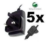 Ukdapper - 5x Bulk Lot Genuine Sony Ericsson W910i UK 3 Pin Mains Charger CST-61