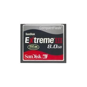 Sandisk 8GB Extreme III Compact Flash CF 30mbs - Retail Pack