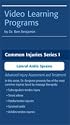 Lateral Ankle Sprains DVD - Common Injury Series by Dr. Ben Benjamin