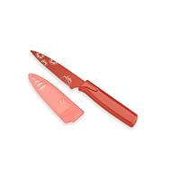 Kuhn Rikon Farmers Market Knife Colori 4-Inch Serrated Blade, Tomato