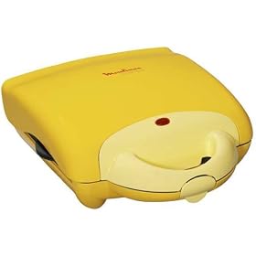 Moulinex - SW2802 - Croque/Gaufre 850W - 2 Plaques  - Jaune