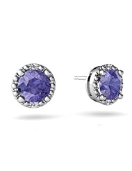 Genuine Tanzanite 14kt White Gold Earrings