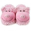 Aroma Home Fuzzy Friends Slippers - Pig