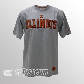 Illinois Licensed Embroidered Logo T-Shirt