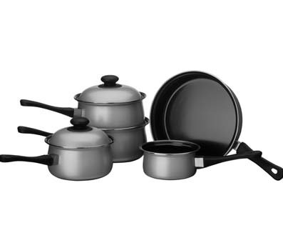 Cookware Set Pan Set 5 Pieces Kitchenware Pan Set Cook Set Silver