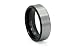 Titanium Ring Black PVD Satin High Polish Finish 8mm