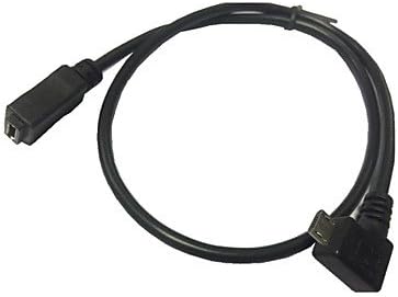 Rayshop - 0.5M 1.5FT Micro USB 2.0 Type 5Pin Male Right 90 Angle to Female Cable for Tablet & Phone & OTG Extension