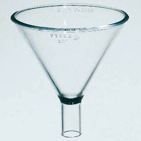 Funnel, Short stem, Glass (Pyrex) - 100 mm. [ 1 Ea.]
