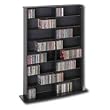 Double Media Tower in Black Finish By Prepac Furniture