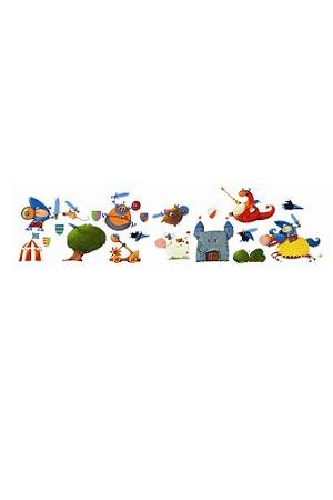 Fantastic Knights Re Positionable Wall Stickers