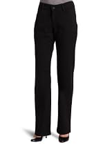 Lee Women's Misses Relaxed Fit Plain Front Pant