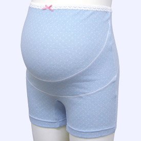 「さらり爽やか」ムレにくい 妊婦帯パンツ M-L サックス 6510109