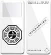 Dharma White - Apple iPod nano 1G (1st Generation) 1GB/ 2GB/ 4GB Protector Skin Decals - Faceplate Stickers