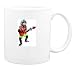 Mug with chimpanzee, instrument, monkey, musical, ape, playing, pet, animal, guitar, electric