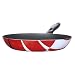 Italian-Made 10" Fry Pan - Red and White with Black Swirls
