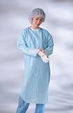^Standard Thumb Loop CPE Gowns - Extra Large, Blue Min.Order is 1 CS ( 5 box / Case; 75 Each / Case; )
