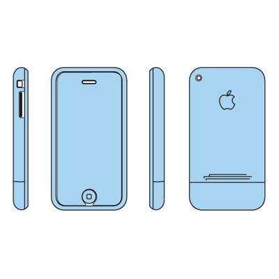 Invisible Shield Classic Shield Case for iPhone 1G--Full (Clear)