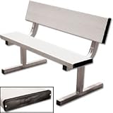 7-1/2ft Players Bench w/Back (EA)