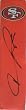Vernon Davis Autographed / Signed San Francisco 49ers Logo Football End Zone Pylon, Proof Photo