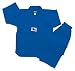 Taekwondo 8.5 oz V-Neck Blue Complete Uniforms