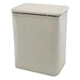 Wicker Hamper - with Interior Bag - Sage Green