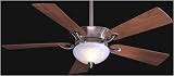 Minka-Aire Fans F701-PW 52" Delano Contemporary Pewter Ceiling Fan w/ Light, Wall Ctrl & Blades