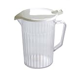 6 X Polycarbonate Plastic Pitcher Jug Lined At 15 Pint 09 Litre With Lid