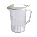 6 x Polycarbonate Plastic Pitcher Jug Lined at 1.5 Pint 0.9 Litre With Lid