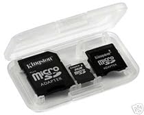 Kingston 2 GB microSD Flash Memory Card with SD and miniSD Adapters SDC/2GB-2ADP