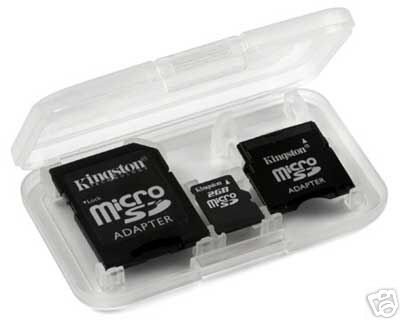 Kingston 2 GB microSD Flash Memory Card with SD and miniSD Adapters SDC/2GB-2ADP