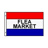Flea Market Message Flag Nylon 3 ft. x 5 ft.