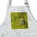 Stonecrop (Sedum album) growing on a moss-covered stone - Medium Length Apron With Pouch Pockets 22w X 24l