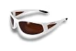 FISHGILLZ Catalina "Floating" Polarized Fishing & Boating Sunglasses. WHITE w/Smoke Lens