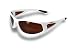 FISHGILLZ Catalina "Floating" Polarized Fishing & Boating Sunglasses. WHITE w/Smoke Lens