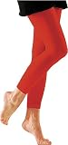 Opaque Red Leggings by Foot Traffic