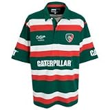 Leicester Tigers 2009/10 Home Rugby Shirt - Green/Red/White - M 41/105cm