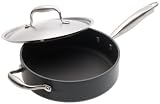 Anolon Titanium Non Stick Dishwasher Safe 3-Quart Saut? Pan with Lid and Helper Handle