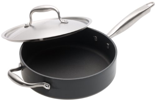 Anolon Titanium Non Stick Dishwasher Safe 3-Quart Saut? Pan with Lid and Helper Handle