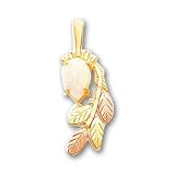 10k Tri-color Black Hills Gold Opal Pendant