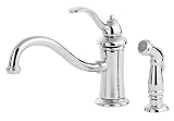 Price Pfister 0344TCC Marielle Single-Handle Kitchen Faucet with Side Sprayer, Chrome