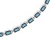 14K White Gold Emerald-cut Created Alexandrite Bracelet