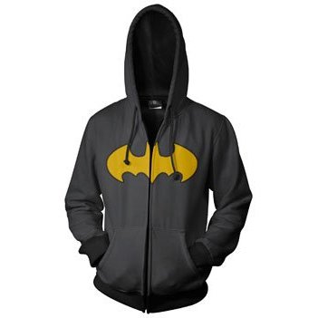  Batman Logo Men's Zip Hooded Sweatshirt