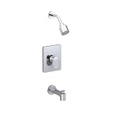 American Standard T506.502.002 Moments Bath and Shower Trim Kit with 3 Function Adjustable Showerhead, Polished Chrome
